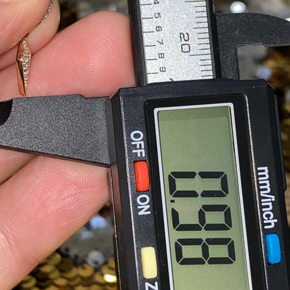 10k solid gold genuine diamond dangling hoop earrings NOT plated Free appraisal - Picture 6 of 9